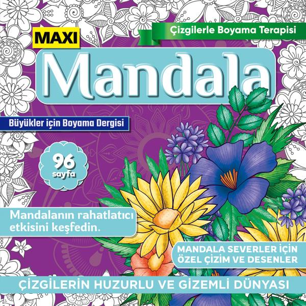 Maxi Mandala Coloring Therapy With Lines Issue 18