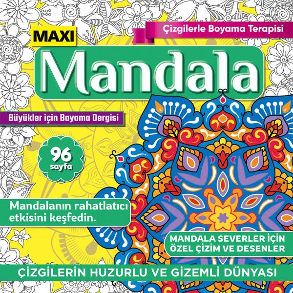 Maxi Mandala Coloring Therapy With Lines Issue 19