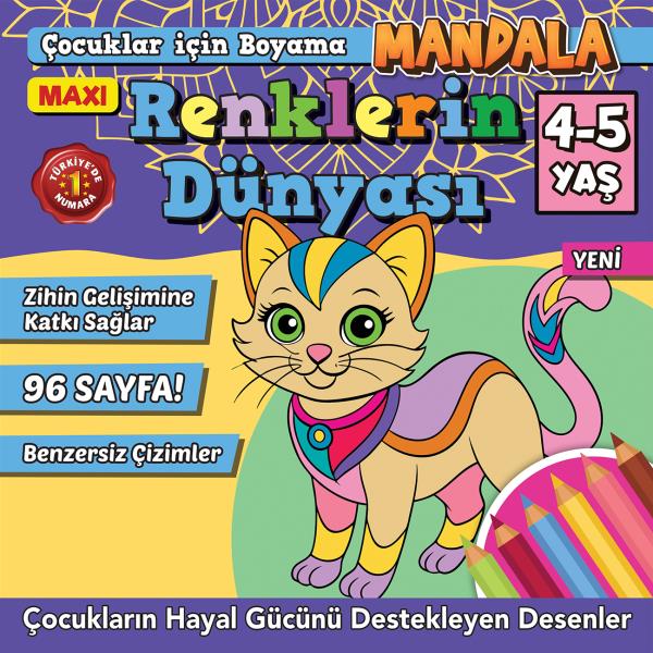 Maxi Renklerin Dünyası- Çocuklar İçin Boyama 12