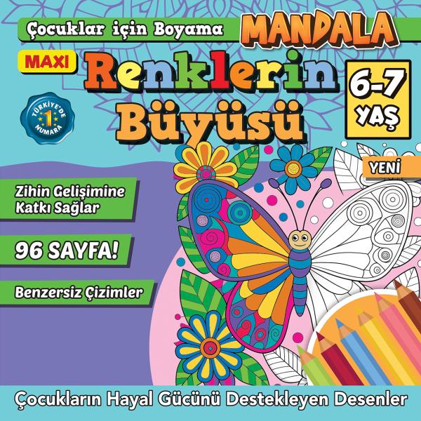 Maxi Renklerin Büyüsü- Çocuklar İçin Boyama 12